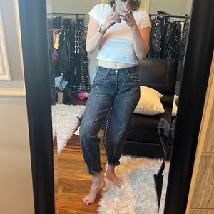 Own your weird relaxed black Levi jeans